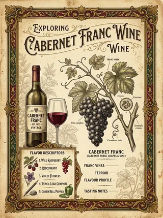 品麗珠 (Cabernet Franc) — 葡萄品種，視覺插圖